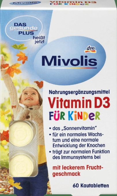 Вітаміни Mivolis Vitamin D3 для дітей 60шт