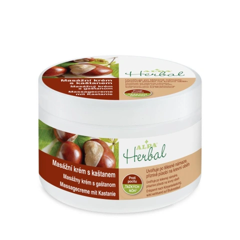 Масажний крем із каштаном Alpa herbal 250мл