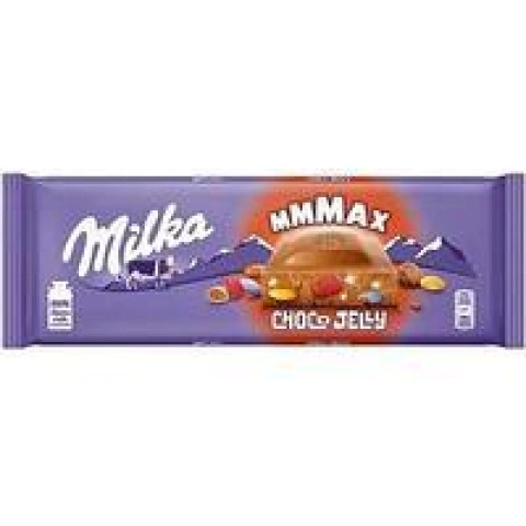 Шоколад milka Milka choco jelly (з драже, шипучками та мармеладками) швейцарія 250 г