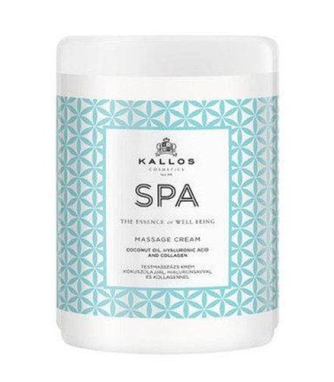 Крем kallos Kallos spa massagee cream для масажу, з кокосовою олією, гіалуроновою кислотою та колагеном 1 л