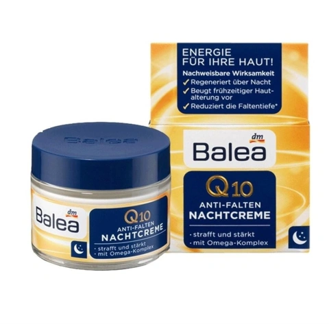 Balea q10 anti falten nachtcreme — точний крім против містен з q10 і омега-комплексом 50 мл