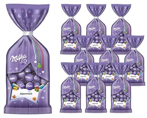 Milka різдвяні кульки alpine milk 100 г
