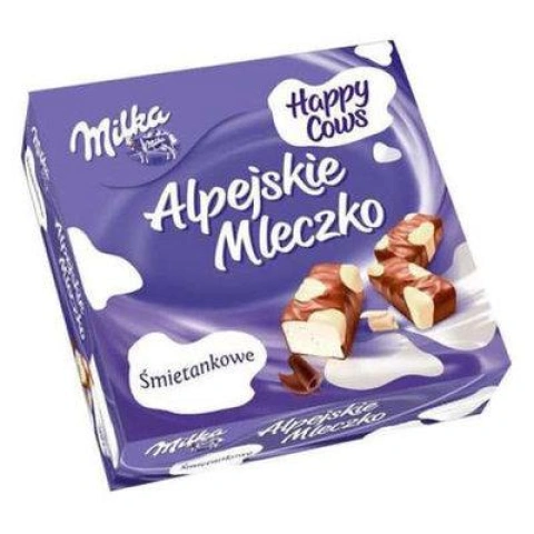 Цукерки milka Milka alpejskie mleczko happy cows пташине молоко вершкове, 330 г