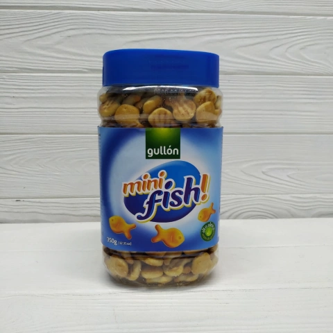 Мінікрекери солоні Gullon gullon mini fish 350 г. іспанія