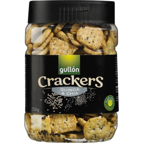 Крекери з Gullon кіноа та чіа gullon crackers quinoa&chia, 250 г іспанія