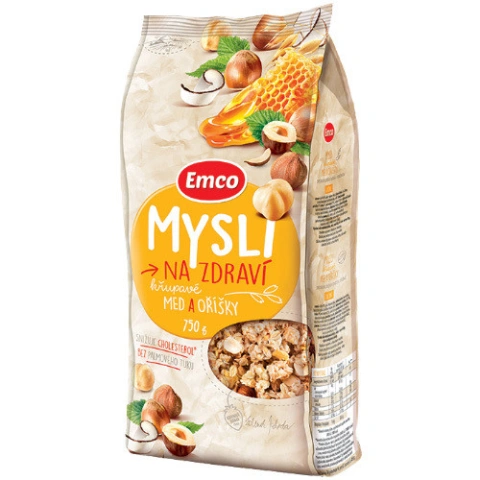 Мюслі emco Emco медові з горіхом і кокосом 750г
