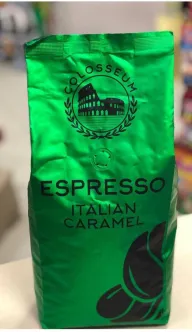 Кава в зернах Colosseo espresso italian caramel colosseum карамель 1кг