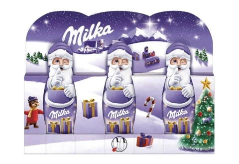 Шоколадні фігурки Milka Santa 3шт 45г