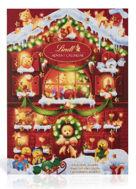 Адвент-календар lindt Lindt teddy advent calendar 172g
