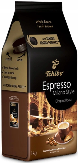 Кава в зернах tchibo Tchibo espresso milano style 1 кг німеччина