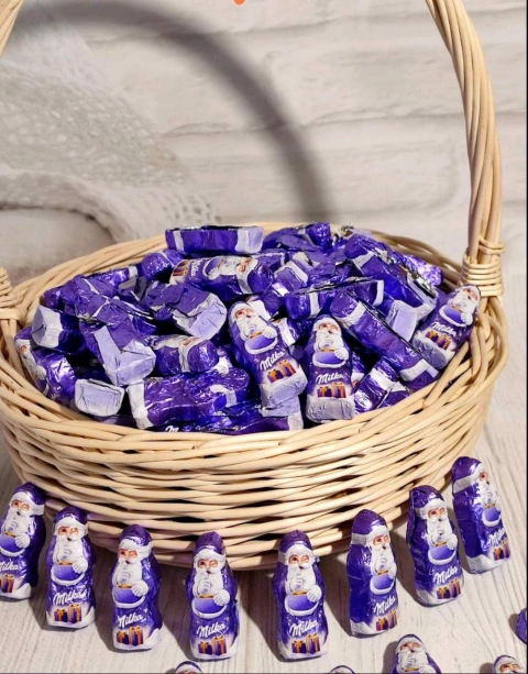 Шоколадні Миколайчики Milka вагові 110шт