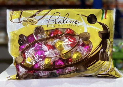Цукерки шоколадні Socado Praline Di Cioccolato Gold праліне Асорті золоті 1000г