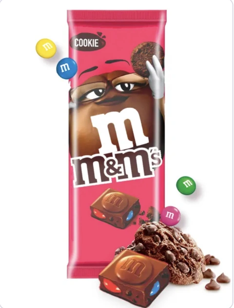 Шоколад молочний M&M з m&m's і шоколадним печивом m&m's cookie 165 г великобританія