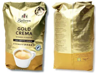 Кава в зернах Bellarom Gold Crema Intense Flavour 100 арабіка інтенсивний смак 1кг