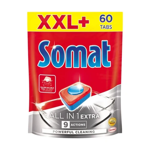 Таблетки для посудомийної машини Somat all in one extra 60шт