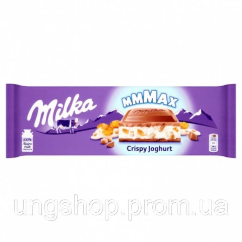 Шоколад Milka Crispy Joghurt (з хрустким йогуртом) Швейцарія 300 г