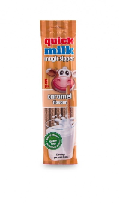 Трубочки для молока Felfoldi Quick Milk з смаком карамелі 30г