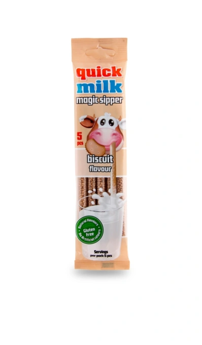 Трубочки для молока Felfoldi Quick Milk з смаком бісквіту 30г