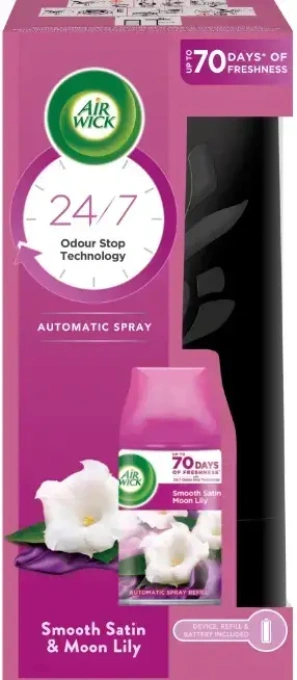 Автоматичний освіжувач повітря Air Wick Freshmatic Smooth Satin & Moon Lily комплект 250мл
