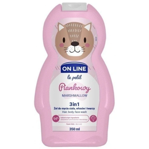 Шампунь гель дитячий On Line Le Petit Piankowy 3in1 MarshMallow маршмеллоу 350мл