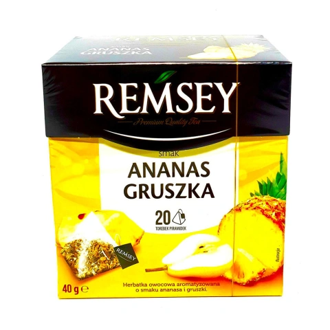 Чай в пірамідках фруктовий Remsey Pyramid Premium quality tea Ананас Груша 20шт 40г