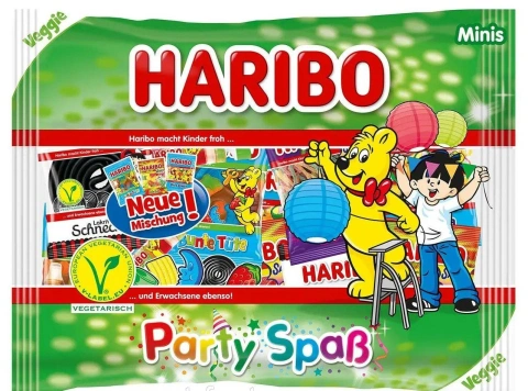 Цукерки желейні Haribo Party Fun Spass Minis Veggie Mix суміш овочів асорті 14шт 400г