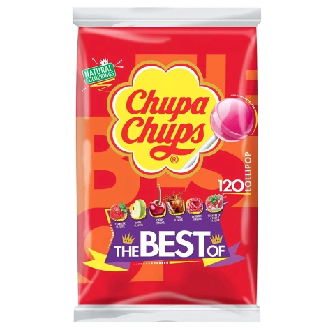 Карамель на палочках Набір Chupa Chups the Best Of 120шт чупа чупс асорті мікс 1440г