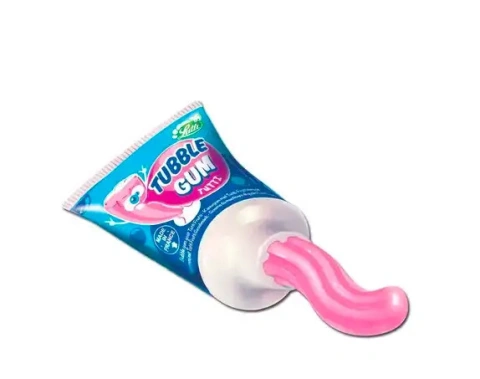 Жуйка рідка в тюбику Lutti Tubble Gum Tutti Frutti Тутті Фрутті рожева 33г