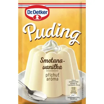 Пудинг порошок Dr Oetker Smetana Vanilka krem вершково ванільний крем 38г