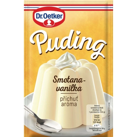 Пудинг порошок Dr Oetker Smetana Vanilka krem вершково ванільний крем 38г