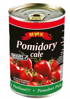 Помідори консервовані цілі M&K Pomidory Cale в власному соці 240г