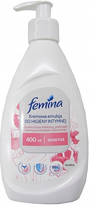 Емульсія для інтимної гігієни Femina Sensitive emulsija do higieny з дозатором 400мл