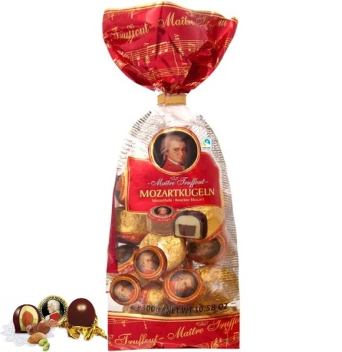 Цукерки Maitre Truffout Mozart Kugeln Mozartballs з марципаном 300г