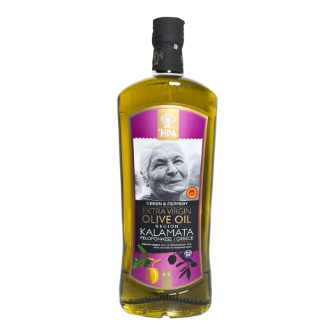 Оливкова олія першого віджиму Hpa Green&Peppery extra virgin olive oil Region Kalamata Peloponnese Каламата рафінована 1000мл