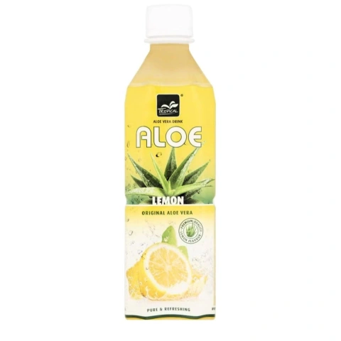 Напій негазований освіжаючий з Алое Вера Tropical Aloe Vera Drink Lemon з лимонним соком 500мл