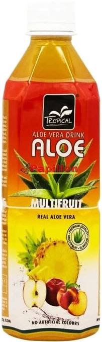 Напій негазований освіжаючий з Алое Вера Tropical Aloe Vera Drink Multifruit з соком Тропічних фруктів 500мл