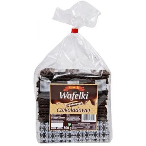 Вафлі глазуровані M&K Wafelky Czecoladowej шоколадні 300г