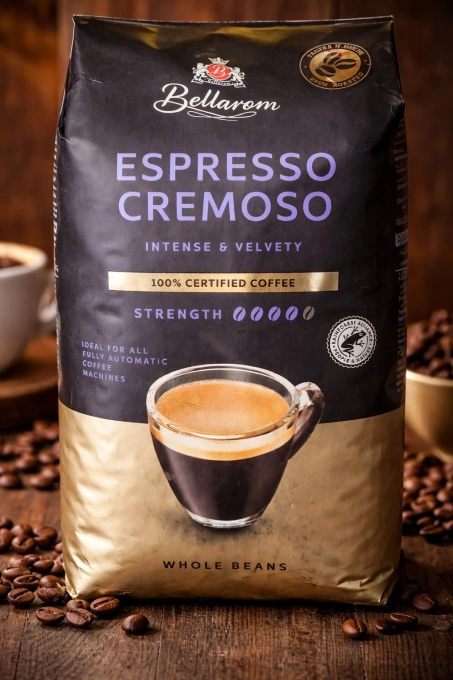 Кава в зернах Bellarom Espresso Cremoso Intense&Velvety Інтенсивна і оксамитова 100 арабіка 1кг