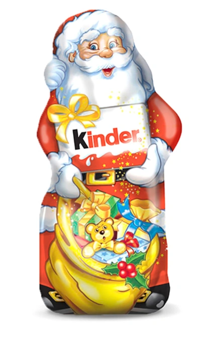 Шоколадна Фігурка Кіндер Санта з молочного шоколаду Kinder Santa без іграшки 55г
