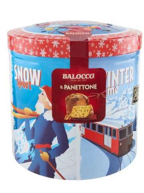 Панеттоне Новорічне Cвяткове Jacobsens Bakery Panettone Balocco Hello Winter Панетоне з цукатами Бокс 3Д малюнок тиснення 750г