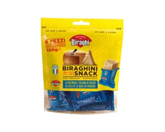 Сир Пармезан 100% Biraghi Gran Biraghi Snack Latte Italiano Снек твердий 12 місяців витримка 6шт 100г