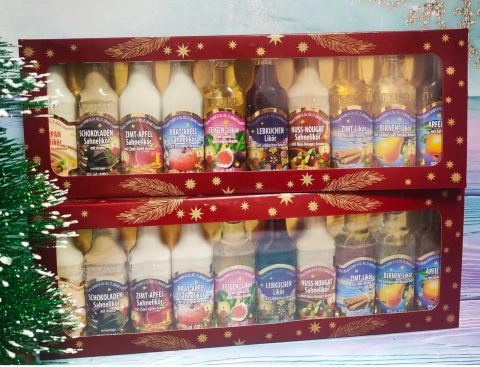 Набір Подарунок Адвент міні пляшечки Abtey Selection Liqueurs Mini Advent з міцними напоями асорті 10шт 200мл