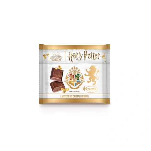 Шоколад молочний з міні-гранулами Witors Harry Potter Grifondoro Сила золотих кришталів Герб факультету Гріфіндор 50г