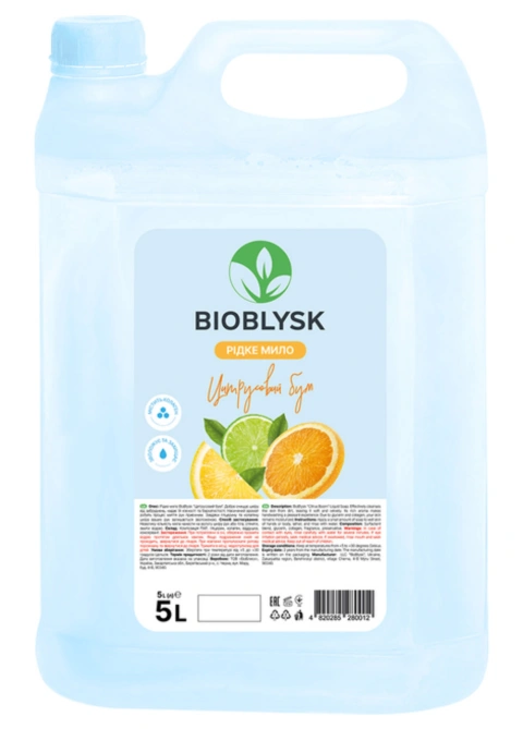 Рідке мило Bioblysk Цитрусовий бум Каністра 5л
