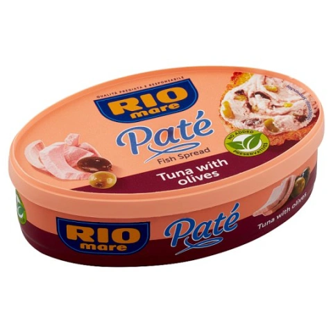 Паштет Тунець Rio Mare Pate fish Spread Tuna with Olives з оливками без консервантів 115г