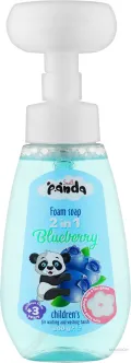 Пінка мило Дитяча Гіпоалергенний для Миття та рук з Дозатором Small Panda 2in1 Blueberry Чорниця від 3 років 300г