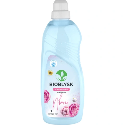Кондиціонер для прання білизни Універсальний Bioblysk Гель Півонії з ензимами 40 прань 1000мл