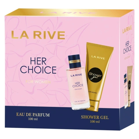 Набір Парфумована вода та Гель для душу Жіночий La Rive Her Choice Eau de Parfum Shower Gel Її Вибір 200мл