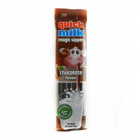 Трубочки для молока Felfoldi Quick milk зі смаком шоколаду 30г