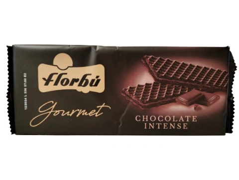 Вафлі темні Florbu Wafer Gourmet Chocolate Intense Флорбу крем з Шоколаду насичений 175г
